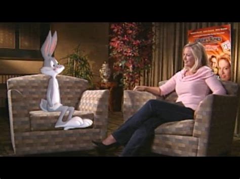 Mascot dressed as lola bunny
